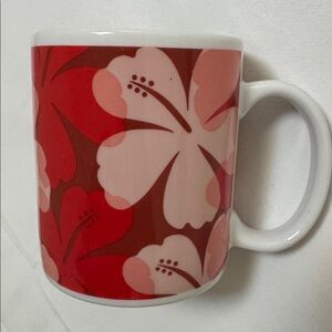 ISLAND HERITAGE 2000 "HIBISCUS FALL" HAWAII Porcelain TROPICAL Flower MUG 03228